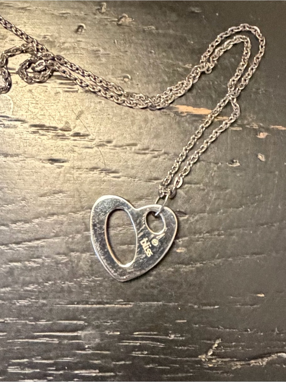 Heart Pendant Necklace in Silver - stainless steel. Women's Jewelry